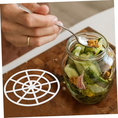 5Pcs Wide Mouth Fermenting Jar Press Weight Versatile Mesh Tool for Pickling and Fermenting Sturdy Accessory for Kitchen and Outdoor Use