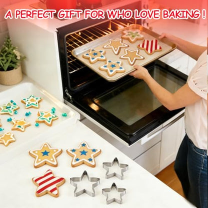 Stars Cookie Cutter, Pack of 5 - style: B-Star