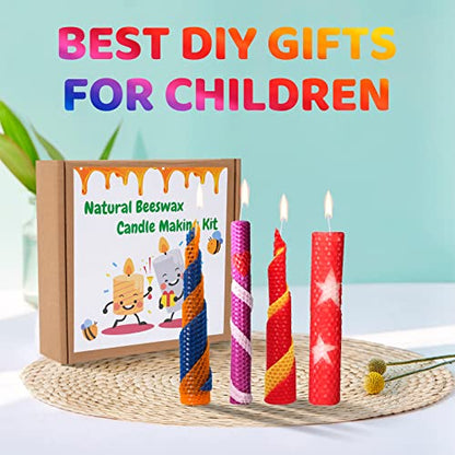 Nafziger 24 Pack 8x8 Inch Beeswax Sheets for Candle Making Kit Starter, Kids & Adults DIY Craft Gift - color: 24 Pack 8x8 Inch Beeswax Sheets
