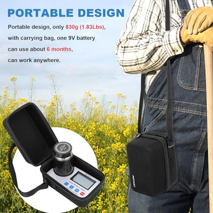 Grain Moisture Meter High Precision Grain Moisture Tester with Temperature Compensation Portable Seed Moisture Meter for 22 Grains including Wheat, Soybean, Coffee and More - color: Test 22 Grains