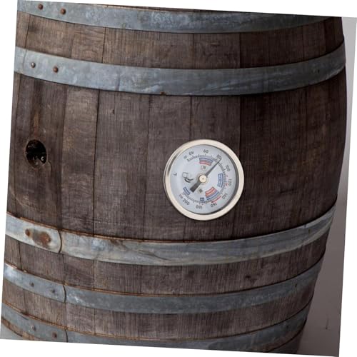 Ciieeo Stainless Steel Wine Thermometer with Threaded Design High Precision Dial Temperature Gauge for Winemaking Brewing and Reusable Stainless Steel