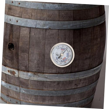 Ciieeo Stainless Steel Wine Thermometer with Threaded Design High Precision Dial Temperature Gauge for Winemaking Brewing and Reusable Stainless Steel