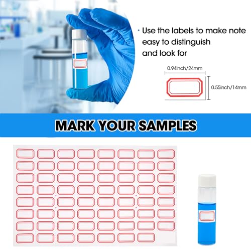 20ml Clear Glass Vials with Screw Caps and Plastic Stoppers, Small Liquid Sample Vial, Leak-Proof Vial, 25PCS(White Cap) - color: CLEAR, size: 20ml