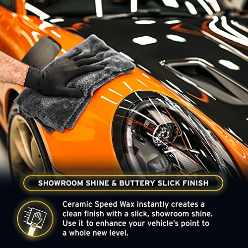 Ethos Ceramic Speed Wax – SiO2 Ceramic Coating Spray for Cars – Hydrophobic Car Wax Spray Top Coat Polish – High Gloss Shine, Ceramic Spray Wax – 12+ Month Protection - color: Ceramic Speed Wax GALLON