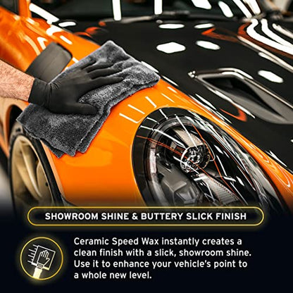 Ethos Ceramic Speed Wax – SiO2 Ceramic Coating Spray for Cars – Hydrophobic Car Wax Spray Top Coat Polish – High Gloss Shine, Ceramic Spray Wax – 12+ Month Protection - color: Ceramic Speed Wax GALLON