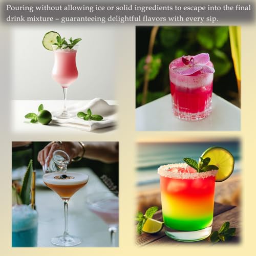 Hawthorne Strainer for Cocktails 2 Prong Bar Strainer with Removable Spring Stainless Steel Mixed Drink Strainer for Bartending - color: Silver