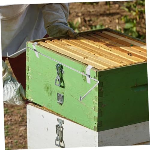 Operitacx 2pcs Stainless Steel Beehive Frame Holder Bracket Storage Rack for Efficient Beekeeping Easy to Use Bee Frame Support Structure