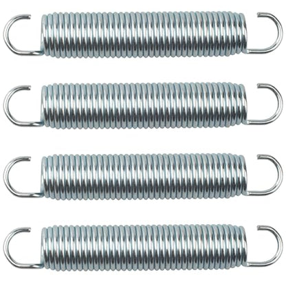 4 Pack 5-1/2 Inch 9625 Mechanical Extension Springs with Hook Ends | Rocking Horse Springs, Rocking Horse Spring Loaded, for Appliances, Automotive, Marine Vessels, Toys, Tools, Machinery