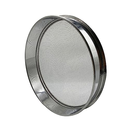 Soil Sieve for Garen -12 inches Soil Sifter for Rocks Compost-Sifting pan (1/8”Mesh Screen) - size: 1/8”Mesh Screen