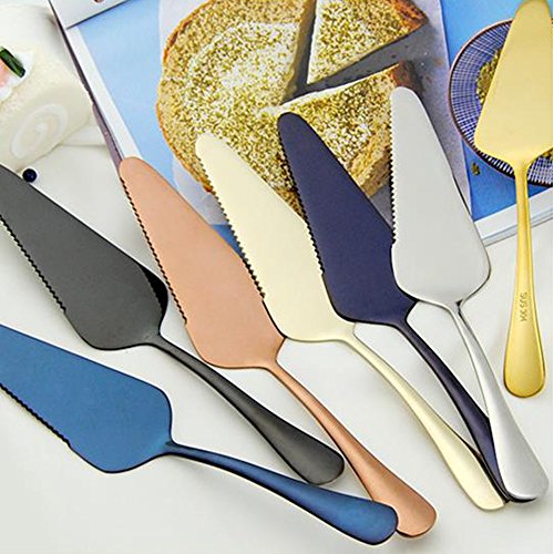 2 pack 304 Stainless Steel Cake Spatula,Pizza Cheese Knife,Butter Scraper,perfect Baking Tools (Silver) - color: Silver