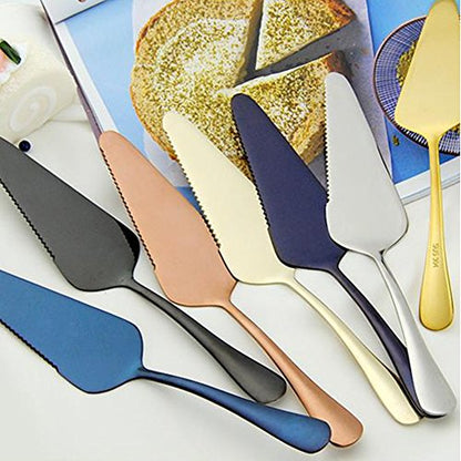 2 pack 304 Stainless Steel Cake Spatula,Pizza Cheese Knife,Butter Scraper,perfect Baking Tools (Silver) - color: Silver