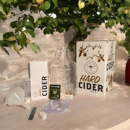 Hard Cider Making Kit - 1 Gallon Reusable Homebrew Set to Make Hard Apple Cider- Must Bee Company - size: Hard Cider Kit 1 Gallon Starter Set