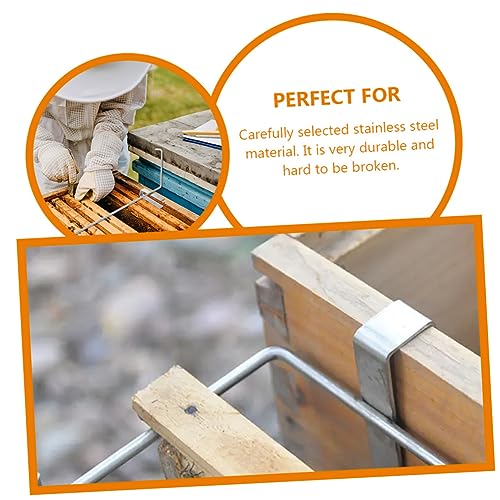 BESPORTBLE 3pcs Beehive Frame Holder Rack Holder Bee Nest Support Bracket for Beekeeping Tool Stainless Steel