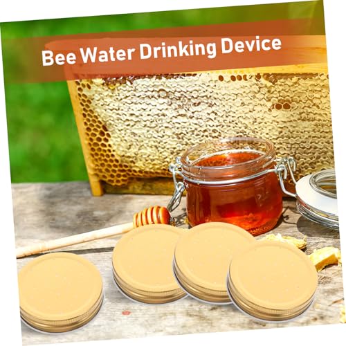 UKCOCO Bee Water Feeder Station Lids 5pcs Hive Entrance Water Dispenser for Beekeeping Supplies Sturdy Entrance Feeder Tool for Beehive Hydration
