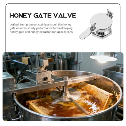 Stainless Steel Honey Gate Valve for 4.4 to 5.5 Gallon Honey Buckets Manual Beekeeping Extractor Part and Bottling