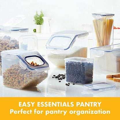 LOCK & LOCK LocknLock Easy Essentials Airtight Rectangular Tall Food Storage Container 7.61 Cup, 4 Piece, Clear - size: 4 Piece Set