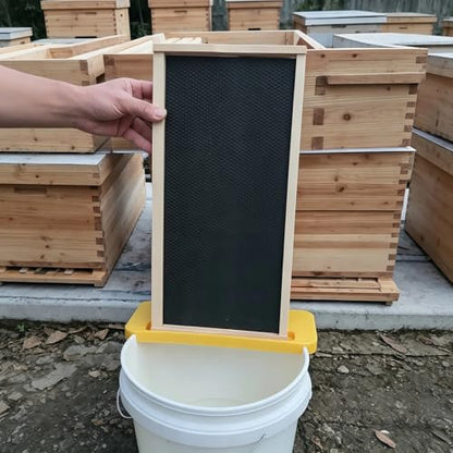 Uncapping Holder, Plastic Honey Bucket Scraper Tool for 5 and 6 Gallon Bucket Honey Uncapping Tank, Beekeeping Beehive Frame Holder, Beekeeper Flat Honey Shelf, Honey Harvesting