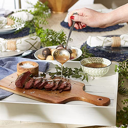 RSVP International Endurance Flatware Collection Stainless Steel, Dishwasher Safe, Gravy Ladle (Pack of 3) - size: Gravy Ladle (Pack of 3)