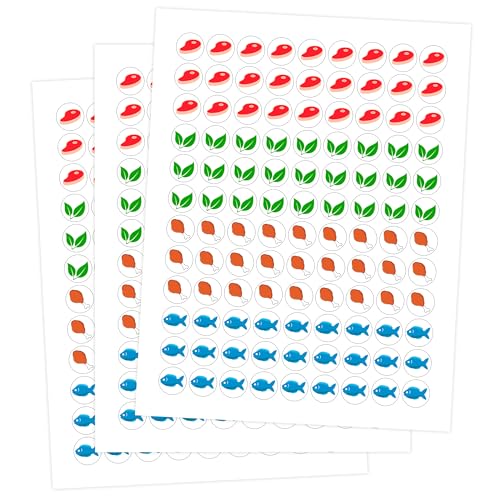 324 Meal Stickers for Events – Food Labels for Wedding, Receptions, Birthday, Baby Shower, Catering & Parties – Vegetarian, Chicken, and Beef Stickers – Easy Peel Labels for Meal Identification Color