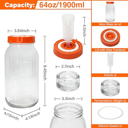2Pack Fermentation Jar Complete Kit