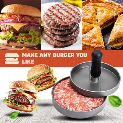 GVODE Stainless Steel Meat Grinder for KitchenAid Mixer, Meat Grinders, Sausage Stuffer, Burger Press, For Kitchen Aid Meat Grinder Attachment for KitchenAid Stand Mixer, Dishwasher Safe
