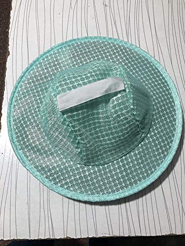 Clothes & Leather Gear Three Layer Ventilated Beekeeping Veil in Round (Aqua, 3 Layer HAT) - color: Aqua