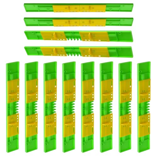 12 Pack Bee Hive Entrance Reducer for Beekeeping Bee Hive Nuc Box Entrance Gates Plastic Mouse Guard for Beehive Adjustable Beehive Entrance Gate Beekeeping Supplies Beehive Tool, Length 14.76 Inch - size: Entrance Reducers-12 Pack