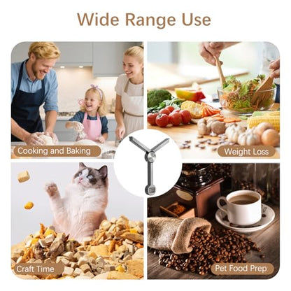 Portable Food Scale, Folding Digital Kitchen Scale, Mini Pocket Gram Ounce Scale for Travel Diet Calorie Control Cooking - color: Silver/Black
