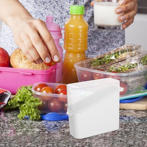Ipetboom 2pcs Cheese Slice Keeper Boxes with Lids, Reusable Food Storage Containers for Refrigerator Cheese and Tea Bag Organization