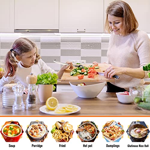 Cunhill 5 Pcs Soup Ladles Stainless Steel Serving Ladles with Long Handle for Serving, Cooking, Stirring, Portioning Kitchen Restaurant Accessories(2 oz) - size: 2 oz