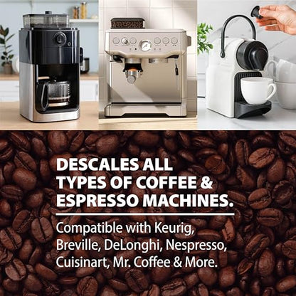HARRIS Coffee Machine Cleaner Descaler Descaling Solution - 32 Fl. Oz. (8 Uses) Compatible with Keurig,Nespresso,Breville,Delonghi, Jura Ninja - Espresso Coffee Maker Cleaner, Limescale Remover - size: 32 Fl Oz (Pack of 1)