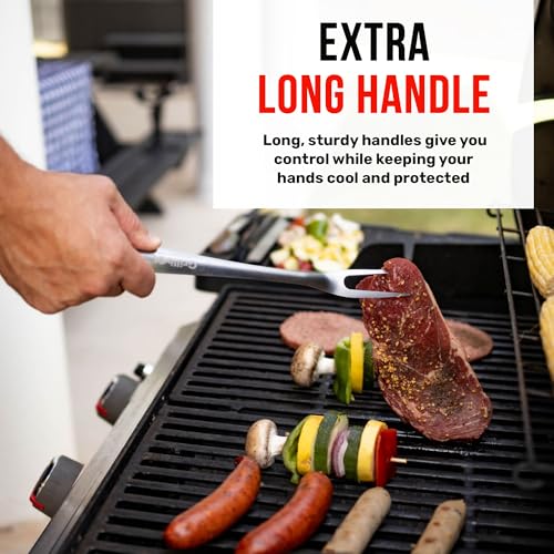 Grillbot Grill Silicone Basting Brush for Grilling and Cooking, Stainless Steel Long Handle with Heat-Resistant Silicone Bristles, Pastry Brush for Baking, Dishwasher Safe BBQ Basting Brush for Grill - color: BBQ Basting Brush