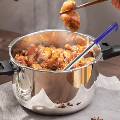 Stainless Steel Long Handle Water Ladle with Hook Handle - Water Dipper Deep Bowl Kitchen Spoon for Serving Soup 18.7 Inch
