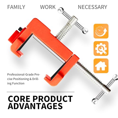 Cabinet Clamp 1 pcs - Cabinet Panel Frame Alignment Tool and Mounting Piece with Pilot Holes, Hex Wrench and Three Adhesive Protective Pads. - size: 1pcs