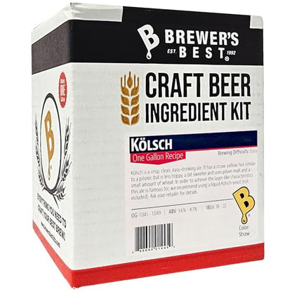 Brewer's Best One Gallon Home Brew Beer Ingredient Kit (Kolsch)