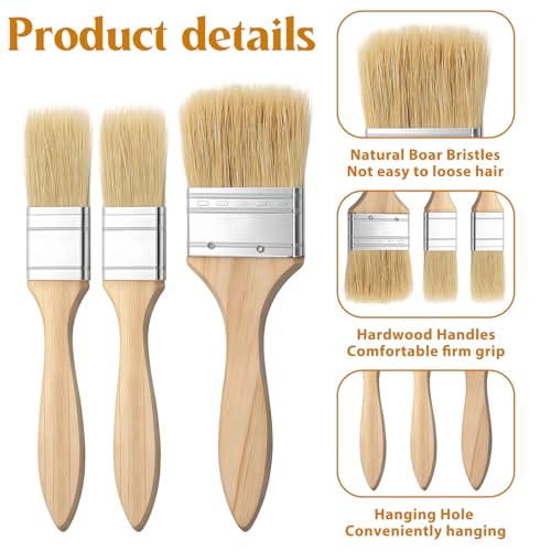 3 PCS Pastry Brush for Baking Basting Brush for Cooking Butter Brushes for Cooking BBQ Kitchen Baking Brushes Oil-Brush for Oil Sauce, Butter, Sauce