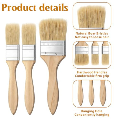 3 PCS Pastry Brush for Baking Basting Brush for Cooking Butter Brushes for Cooking BBQ Kitchen Baking Brushes Oil-Brush for Oil Sauce, Butter, Sauce