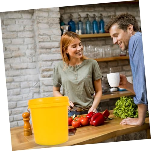 Food Grade Fermentation Pail Airtight Lid Portable Brewing Bucket for Wine Beer and Yogurt Home Storage Container for Fermenting