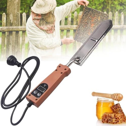 Stainless Steel Electric Honey Cutter, Adjustable Electric Honey Uncapping Knife with Temperature Control(50-180℃/122-356 ℉)