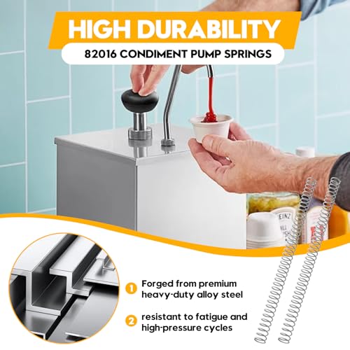 82016 7-Inch Springs for Server Food Service Pumps,Condiment Pump Replacement Springs for 83200, 83400, 83430,85050 (3 Pack) - size: 3 pack