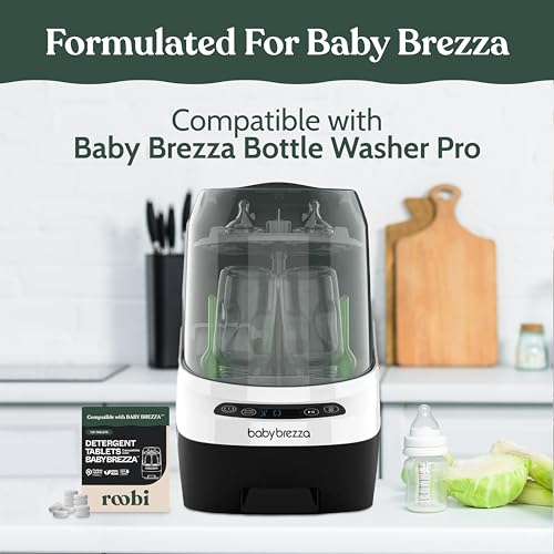 Roobi Detergent Tablets Compatible with Baby Brezza Bottle Washer Pro. Removes Milk Residue & Odor, Hypoallergenic Carbon Neutral Formula. 120 Count. - style: 120 Detergent Tablets