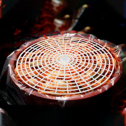 2pcs Plastic Pickling Mesh Plate: 12" Vegetable Fermentation Press for Canning Jars - Fermenting Tamper Tool for Kimchi Sauerkraut Pickled Chili - size: 30.00X30.00X1.50CM