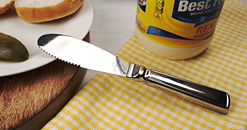 RSVP International Endurance Kitchen Collection Condiment Utensils, Spreader,Silver