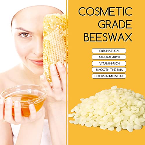 TRINIDa White Beeswax Pellets 10LB, Organic White Beeswax, Beeswax for Candle Making, Body, Skin Care DIY, Lip Balm and Soap Making Supplies - color: white 10lb