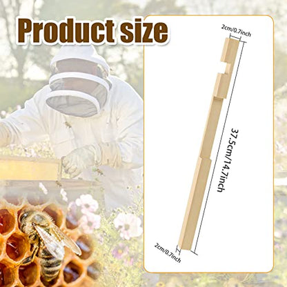 5 Pack Beehive Entrance Reducer 10 Frame Wood Bee Hive Entrance Reducer for Beekeeping, 2 Size Openings, Control Ventilation and Keep Out Honey Robbers, Beekeeping Supplies