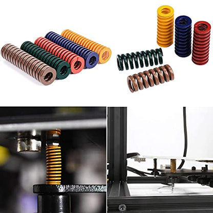 Heyiarbeit 20mm OD 10mm ID 25mm Long Spring Steel Spiral Stamping Light Load Compression Mould Die Spring for 3D Printer Blue 2Pcs - color: Blue, size: TL-20-10-25