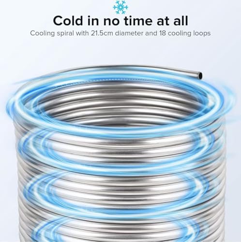 3/8" x 50Ft 304 Stainless Steel Tubing Coil, Immerson Tubing Coil for Ice Bath Wort Chiller, Beer Brewing, Welded Stainless Steel Tube for DIY Projects (3/8" x 50Ft) - size: 3/8" x 50Ft
