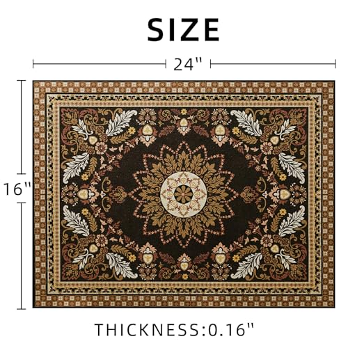 Dish Drying Mat Bohemian Absorbent Coffee Mat Rubber Backed Moroccan Soft Silicone Kitchen Dish Draining Mat for Kitchen Bathroom Coffee Bar (Moroccan, 16 x 24 Inches) - size: 24" x 16"