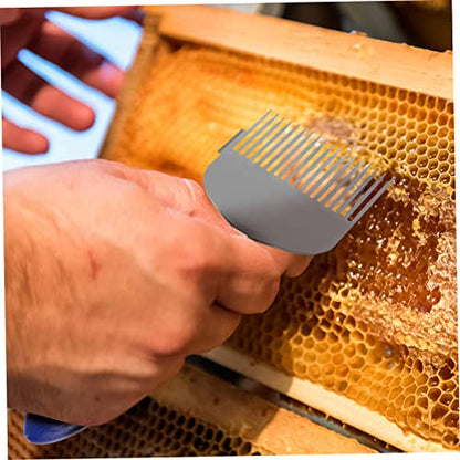 Homoyoyo Beekeeping Honeycomb Tool Uncapping Fork Honey Scraper Honey Shovel for Beekeepers