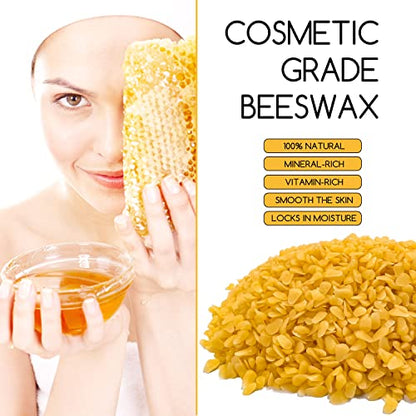 TRINIDa Yellow Beeswax Pellets 10LB, Organic Yellow Beeswax, Beeswax for Candle Making, Body, Skin Care DIY, Lip Balm and Soap Making Supplies - color: yellow 10lb